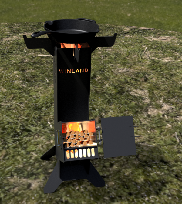 Winland Rocket Stove Burn Chamber